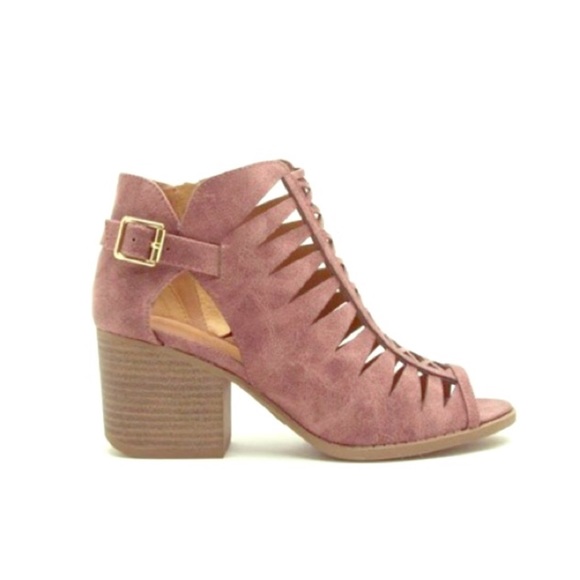 πΈHPπΈ Cutout Peep Toe Booties - Picture 7 of 8